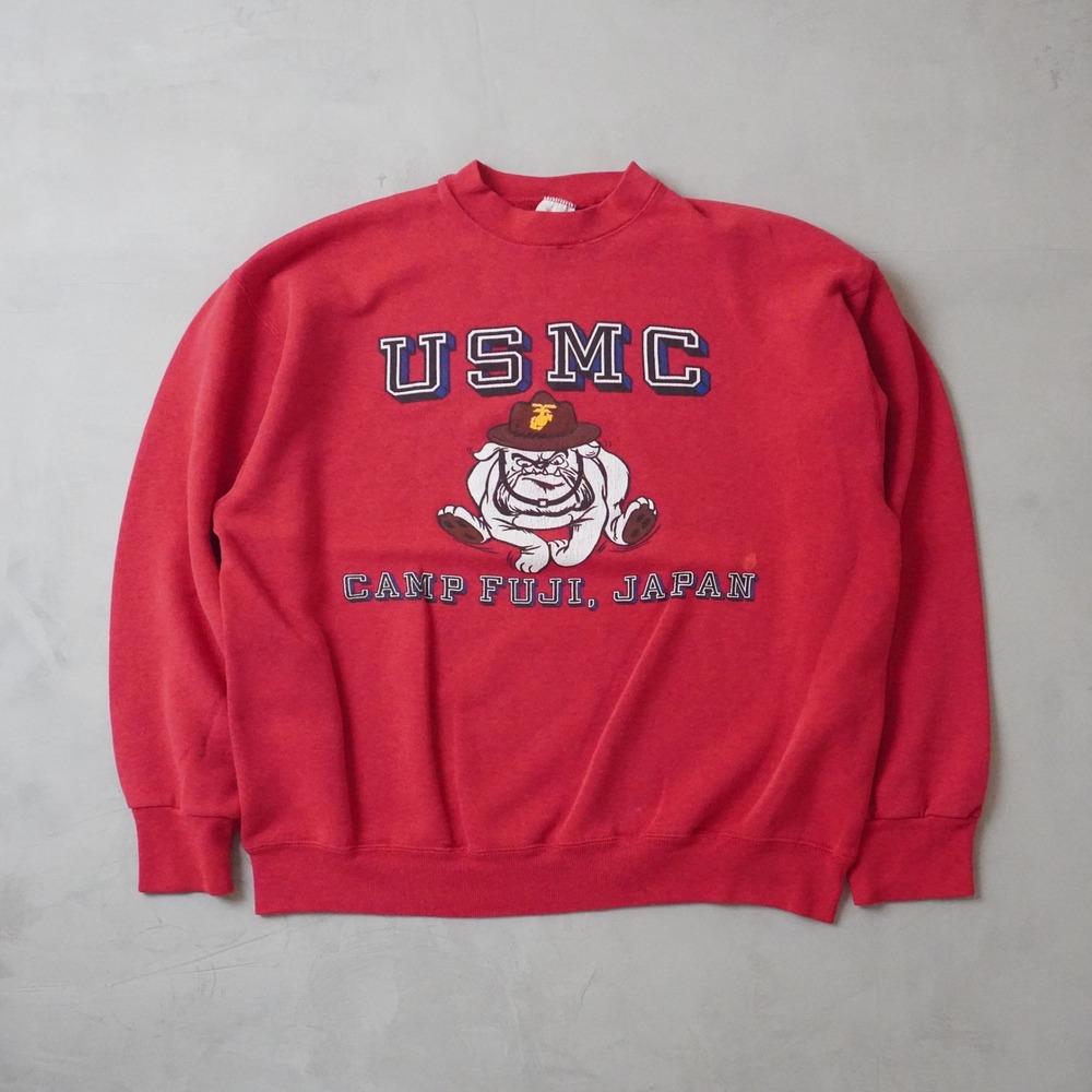 Vintage Jostens USMC Sweatshirt XL Mens Red Iwakuni Japan Marine Corps Pullover